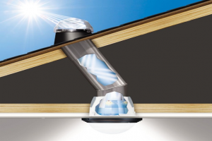 بازتابنده نور عمودی  suncatcher و دستگاه های نور روز لوله ای Light pipes